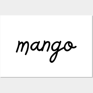 mango - black Posters and Art